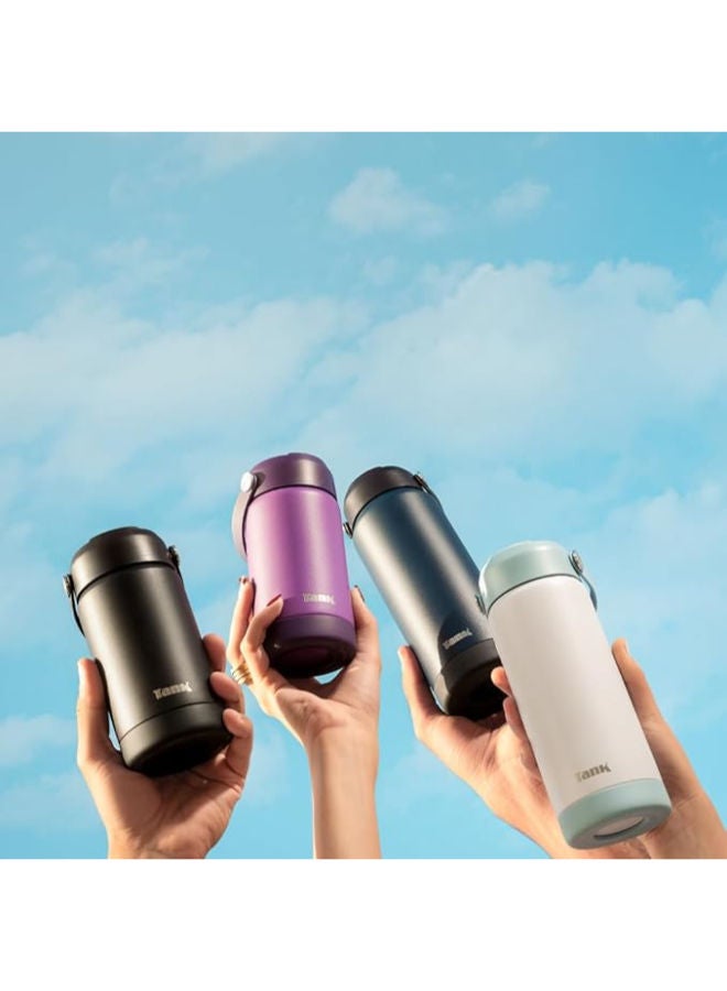 TANK Insulated Stainless Steel Tank Water Bottle 750ml Bold Insulated, Keeps Drinks Cold, Leakproof - Grape - Image 4